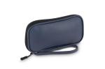rPET PU-beschichtete 210D Kyra-Organizer-Etui 20 x 11,5 x 2 cm Dunkelblau