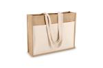 Jute Tragetasche OEKO-TEX® 45 x 12 x 35cm 320g/m² Ecru