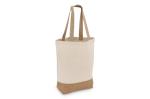 Baumwoll-Jute Tragetasche OEKO-TEX® 41 x 13 x 41cm 320g/m² Ecru