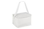 R-PET 6 Can cooler bag non-woven 20x 13 x 12.5cm 75g/m² White