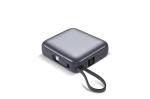 Nova Powerbank 22.5W Power Delivery with built in cables 10000 mAh Dark grey