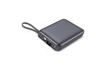 Nova Powerbank 22,5 W Power Delivery mit integrierten Kabeln 20000 mAh Dunkelgrau