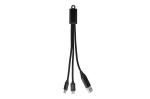 2-in-1 Charging Cable USB-A/C to USB-C &amp; Lightning Aluminium Black