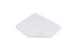 Microfiber mouspad with silicon dots 18x22cm (325g/m²) sublimation White