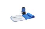 R-PET quick dry sports towel 40x80cm with pouch (200g/m²) sublimation Aztec blue