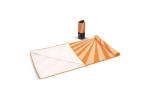 R-PET quick dry beach towel 100x180cm with pouch (200g/m²) sublimation Orange
