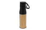 Thermo bottle with rope bamboo 500ml 