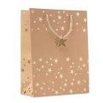 SPARKLE Gift paper bag with pattern Goldyellow