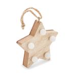 LALIE Wooden weed star with lights Timber