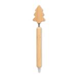 CHRISPEN Bamboo Christmas tree ball pen Timber