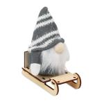 FROSTY SLEIGH Gnome on wooden sleigh Convoy grey