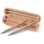 DEMOIN Pen gift set in wooden box Timber