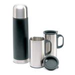 ISOSET Insulation flask with 2 mugs Black