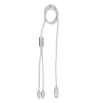 CABLONG 2 in 1 long charging cable Silver