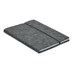 FELTBOOK DIN A5 Notizbuch RPET-Filz Steingrau