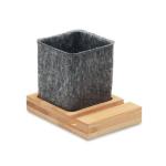 OROSTAN RPET felt pen pot phone stand Timber