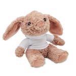 Bunny plush wearing a hoodie White