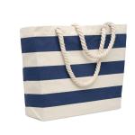 HEAVEN STRIPE Cotton beach bag 220 gr/m² Aztec blue