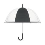 GOTA Transparenter Regenschirm 23" (⌀ 102cm), gebogener Griff. 