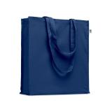BENTE COLOUR Organic cotton shopping bag Aztec blue