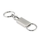 KEYSPLIT Pull apart split key ring Flat silver