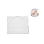 HUGME Cotton hooded baby towel White