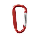 GANCHO Carabiner clip in aluminium. Red