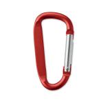 GANCHO Carabiner clip in aluminium Red