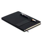 NOTA DIN A5 RPET Notizbuch-Set Schwarz