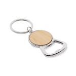 KEYPOP Recycled aluminium key ring Timber