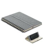 STRATA A5 notebook with phone holder Convoy grey