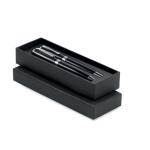LYON SET Ball pen and roller set Black