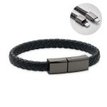 FAULETI CHARGE Braided bracelet cable type-C Black