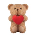 SNUGGLE Teddybär mit Herz 23cm Rot