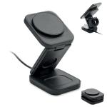 SATELIT 3in1 faltbare Ladestation Schwarz