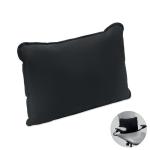 SUICUSH Suede fabric cushion Black