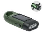 CRANCH Solar-Dynamo-Taschenlampe Dunkelgrün