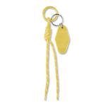 KEYBRAID Braided rope with tag keyring Yellow