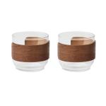 BOGOTA SET Coffee glass set walnut grip Timber
