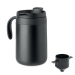 CAFETITO Doppelwandiger Becher & Filter Schwarz