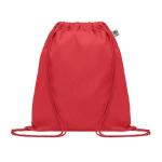 YUKI COLOUR Organic cotton drawstring bag Red