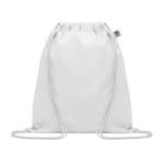 YUKI COLOUR Organic cotton drawstring bag White