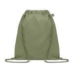 YUKI COLOUR Organic cotton drawstring bag Green