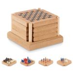 COASTGAME 4-piece coaster game set Timber