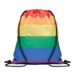 Rainbow RPET drawstring bag Multicolor