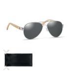 HONIARA Bamboo sunglasses in pouch 