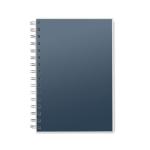 ANOTATE A5 RPET notebook recycled lined Aztec blue