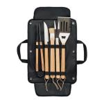 ALLIER 5 BBQ tools in pouch Black