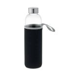 UTAH LARGE Glass bottle in pouch 750ml Black
