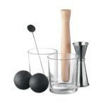 NIGHT Set of 7 pieces cocktail set Flat silver